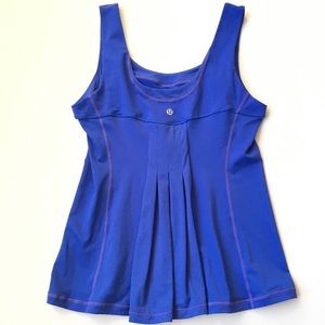 Lululemon Run distance tank Blue Purple Size 6
